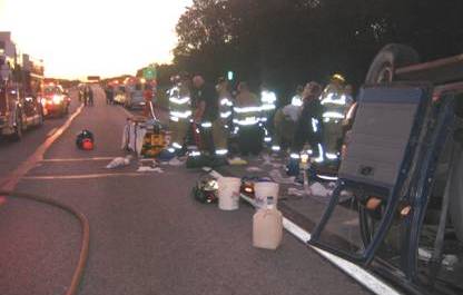 Church Van Rollover